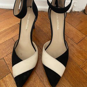 Pointed Toe D'Orsay Ankle Strap Pumps - V Ceci High-Heel sz 7
